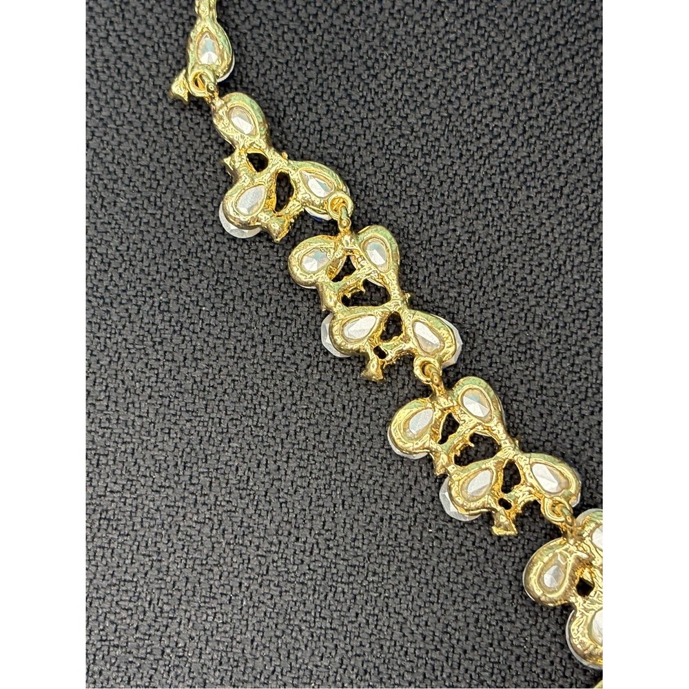 Gold-Tone Blue Crystal Necklace & Earrings Set‎ - Picture 16 of 16